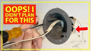 How To Install an Old Work Electrical Box For a Wall Mounted Light Fixture