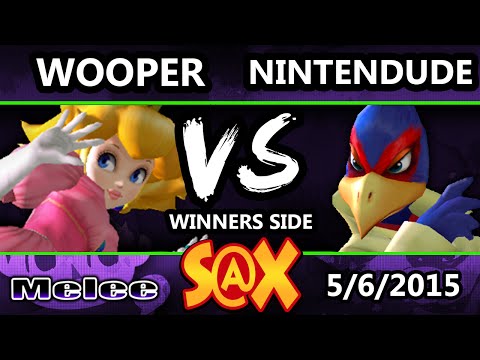 S@X - Wooper (Peach) Vs. VGz | Nintendude (Falco, Fox) SSBM Tournament - Smash Melee