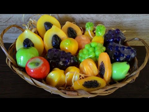 Faça SABONETES de Frutas Glicerinados Personalizados Lindo para Decoração