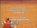 Timon Pumbaa Credits Long Version