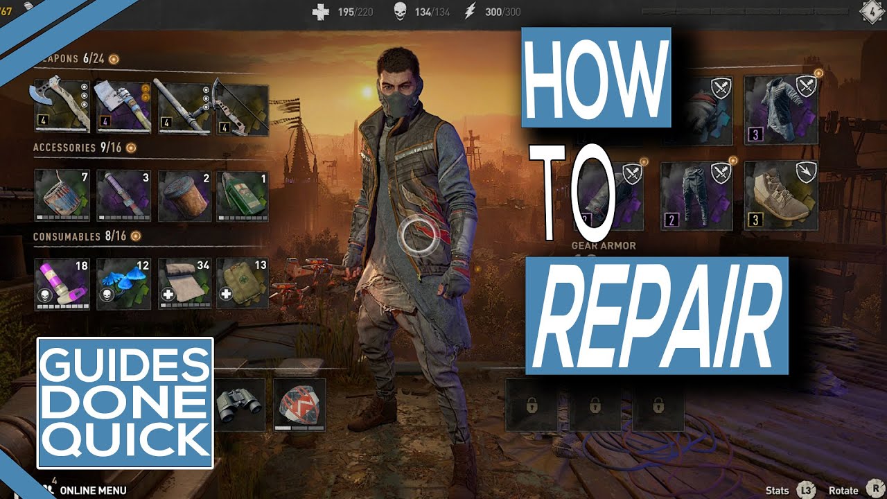 How To Repair Weapons In Dying Light 2