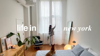 LIFE IN NYC | cozy days at home, ceramics making, slowly decorating apartment