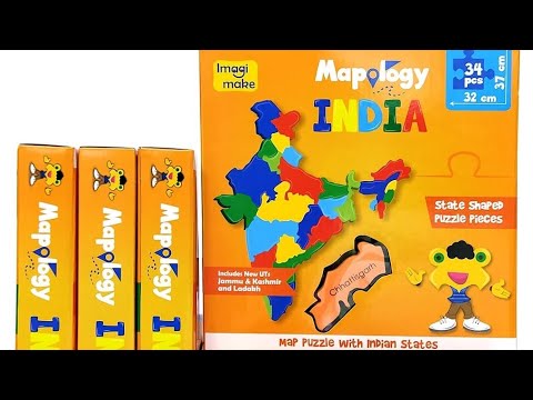 Mapology India|  Play and Learn Puzzle: India Map |Easy and Fun way to learn Map of India