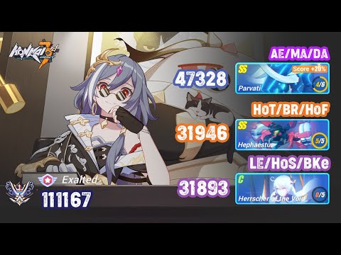 HI3 SEA - MA EX - Parvati SSS 47328*, Hephaestus 31946, HoV 31893* [111167]