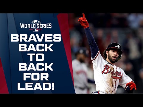 BACK TO BACK HOMERS FOR THE LEAD!! Braves launch 2 HUGE homers to take lead in World Series Game 4!!