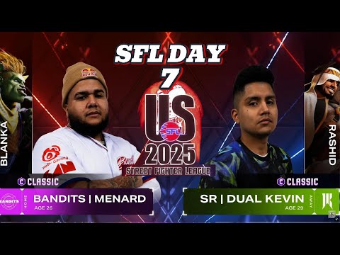 SFL Day 7 ▰ MenaRD ( Blanka ) vs Dual Kevin ( Rashid ) ▰ Street Fighter League US 2025 ▰ SF6