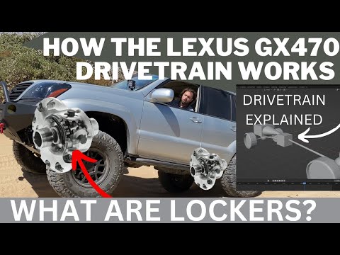 How the Lexus GX470 DRIVETRAIN Works and Why LOCKERS Help Off-Road | Air Locker Solenoid Install