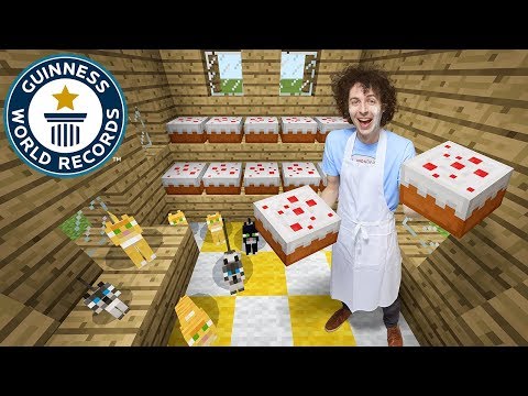 Guinness World Records - Stampy Cat: Minecraft cake maker! - Guinness World Records
