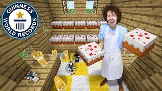 Stampy Cat: Minecraft cake maker! - Meet The Record Breakers