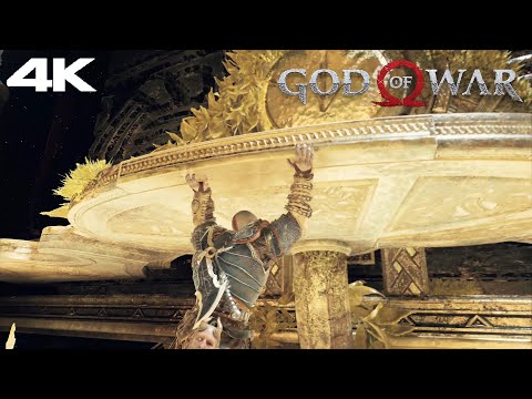God of War (2018) PS5 - Kratos Flips Try's Temple 4K