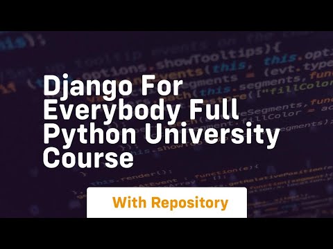 django for everybody full python university course
