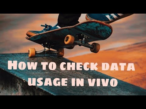 How to check data usage on vivo