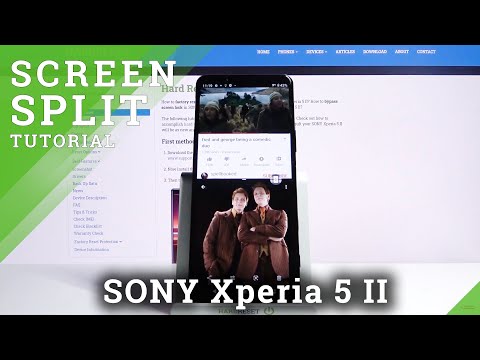 How to Use Dual Screen Feature in Sony Xperia 5 II - Enter Split Screen