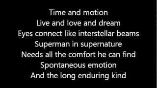 Rush-Time &amp; Motion (Lyrics)
