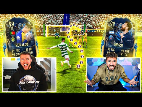 FIFA 23: C. Ronaldo vs Messi TOTS Freistoß Battle 🔥🔥 Proownez vs Wakez Discard Challenge