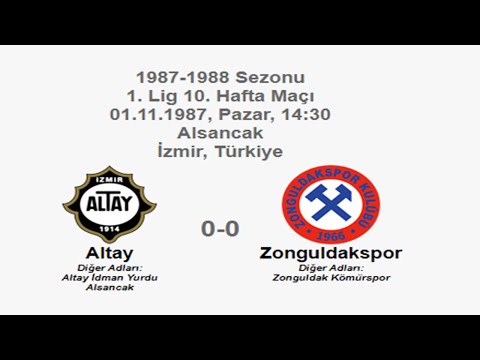 Altay 0-0 Zonguldakspor [HD] 01.11.1987 - 1987-1988 Turkish 1st League Matchday 10