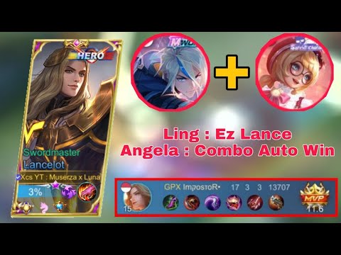 PRO LANCELOT VS PRO LING ANGELA COMBO! THE MOST INTENSE MATCH! TOP GLOBAL LANCELOT - MLBB