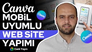 Canva'da Mobil Uyumlu Web Site Nasıl Yapılır ✨ | Canlı Yayın