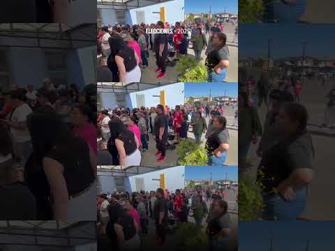 San Pedro de la Paz: Largas filas para votar en el Colegio Nuevos Horizontes