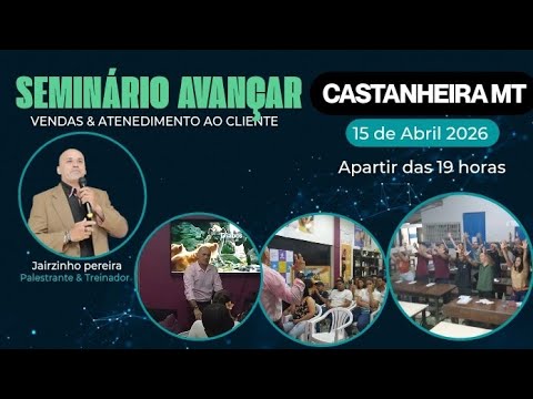 A palestra com Jairzinho Pereira cidade de castanheira Mato Grosso