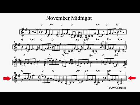 November Midnight - a slow tune by Anne Delong