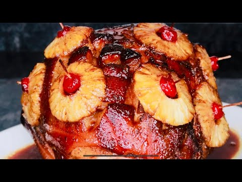 THE BEST Pineapple Brown Sugar Glazed Holiday Ham Recipe