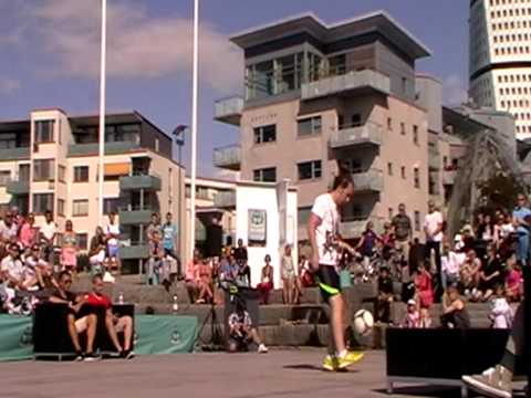 Malmö Freestyle Football competition Final battle: Marcus Holmberg vs Tobias Becs