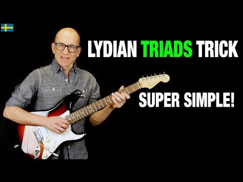 Lydische Dreiklangpaare - Gitarren-Lektion