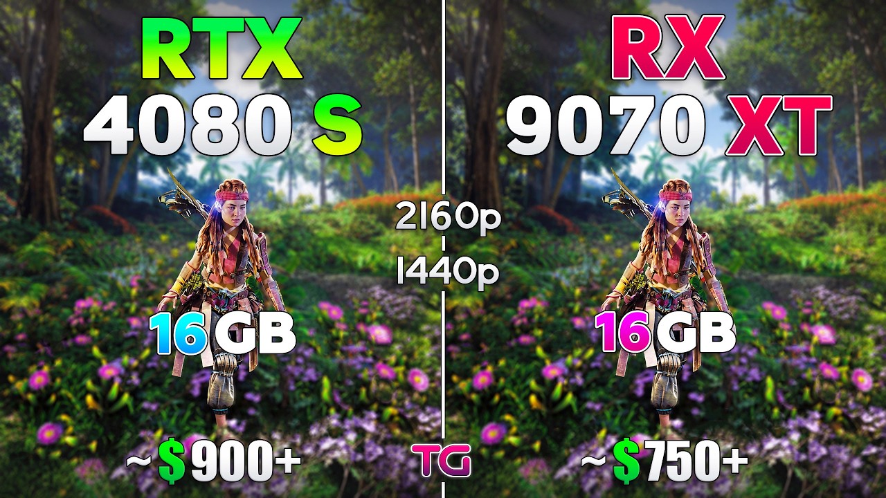RX 9070 XT vs RTX 4080 SUPER - Test in 10 Games with New Drivers 2026 | 1440p & 4K