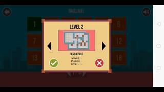 Sokoban Orginal and Extra (Level 2 Solution)