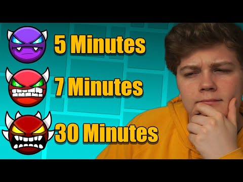 How FAST Can I Rebeat My First Demon Of EACH DIFFICULTY?