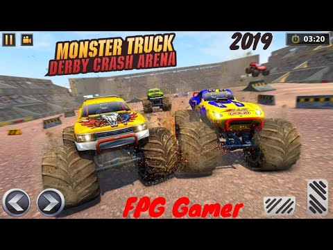 Real Monster Truck Demolition Derby Crash Stunts
