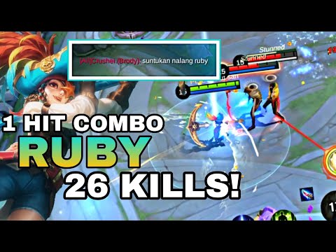 RUBY ONE HIT COMBO BUILD 2022 | SUPER EPIC COMEBACK | ikanji | EMD BUILD META | MOBILE LEGENDS