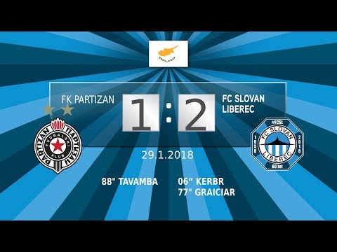 Sestřih utkání FK Partizan - FC Slovan Liberec