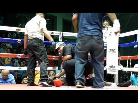 Wiston Campos fulminó al dominicano Acevedo en el cuarto round