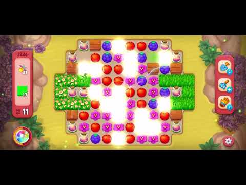 Gardenscapes hard level 3226 in 20 moves with no booster