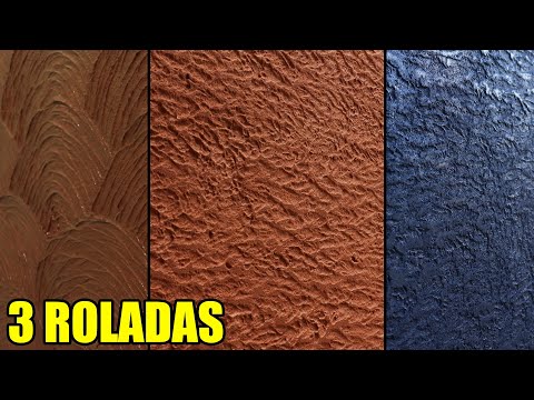 3 Textures Rolled with Mortar to Decorate and Protect Your Walls