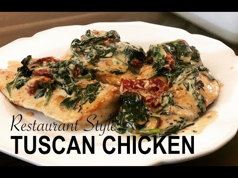 How To Make Tuscan Chicken At Home!!! | Restaurant Style Recipe