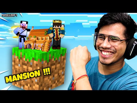 Anshu Bisht - I Made Mansion For JACK In Minecraft Oneblock 😍