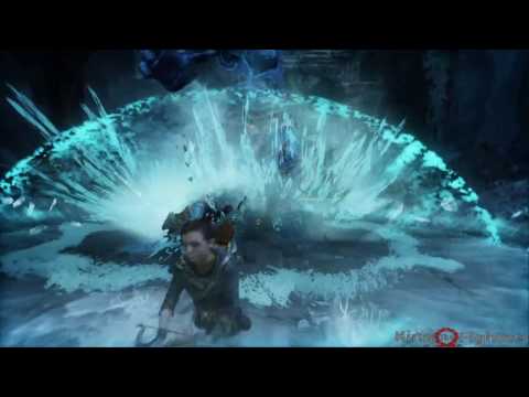 Kratos VS Ice Monster Boss  Fight Scene  2018 God of war