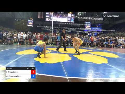 145 Lbs Rnd Of 32 Isaiah Gonzalez Washington Vs Anthony Echemendia Arizona