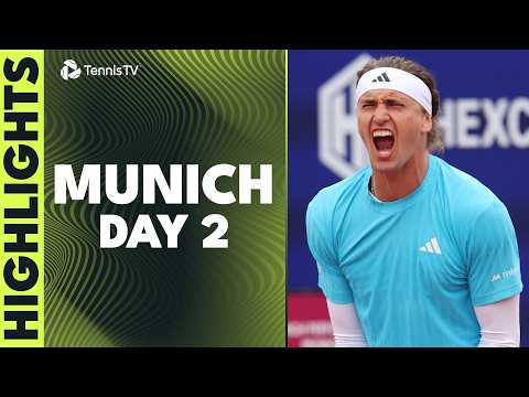Zverev Takes On Kecmanovic; Fonseca & Bublik Also Feature | Munich 2026 Day 2 Highlights