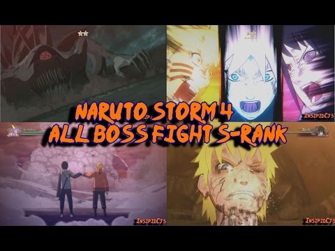 Naruto Storm 4: All Major Boss Battles S-Rank Supercut (Inc Boruto) English