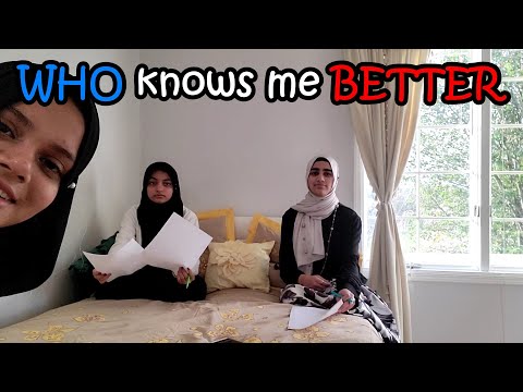 ❓WHO knows me BETTER  w/ Rumaisa and Haniya, two childhood best friends of Maryam Masud