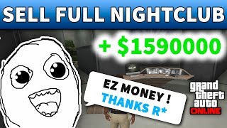 GTA 5 Selling Nightclub | HOW TO SELL YOUR NIGHTCLUB SOLO ON FULL STOCK (GTA Online)