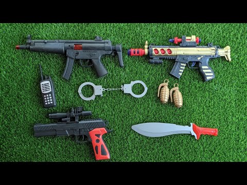 Hacker Weapon Box! Explosives and Dangerous Toy Guns - Sharp Karambit Knives - Box of Toy Guns 4 Gun