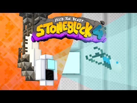 Stoneblock 4 Minecraft Modpack EP6 PORTAL Vault and OP XP Mob Farm