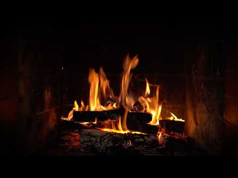 4K HDR Fireplace REALTIME - 6 Hours - Relaxing Fire Burning Video & Crackling Sounds - NO LOOP - UHD