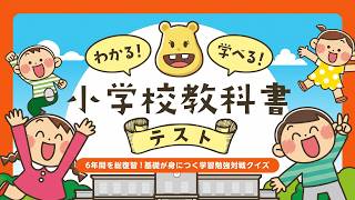 こんにちは！このチャンネルは健全なチャンネルです！【わかる！学べる！小学校教科書テスト】