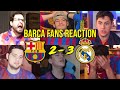 BARCA FANS REACTION TO BARCELONA 2 - 3 REAL MADRID (SUPERCOPA DE ESPAÑA SEMIFINAL) | FANS CHANNEL